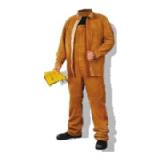 Hase Schweißerlatzhose Bury Brown Sebatanspaltleder mit Kevlar-Garn