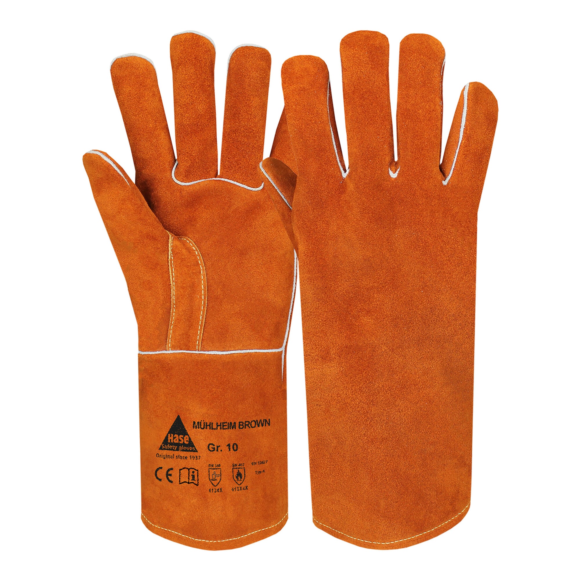 Hase Sicherheitshandschuhe Mühlheim Brown für Schweisser Größe 10