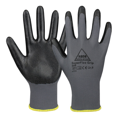 Hase Montagehandschuhe Superflex Grip aus Polyester/Nitril