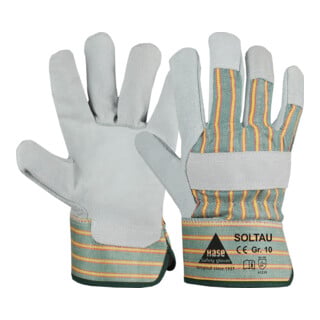 Hase SOLTAU, Gants de travail en cuir fendu