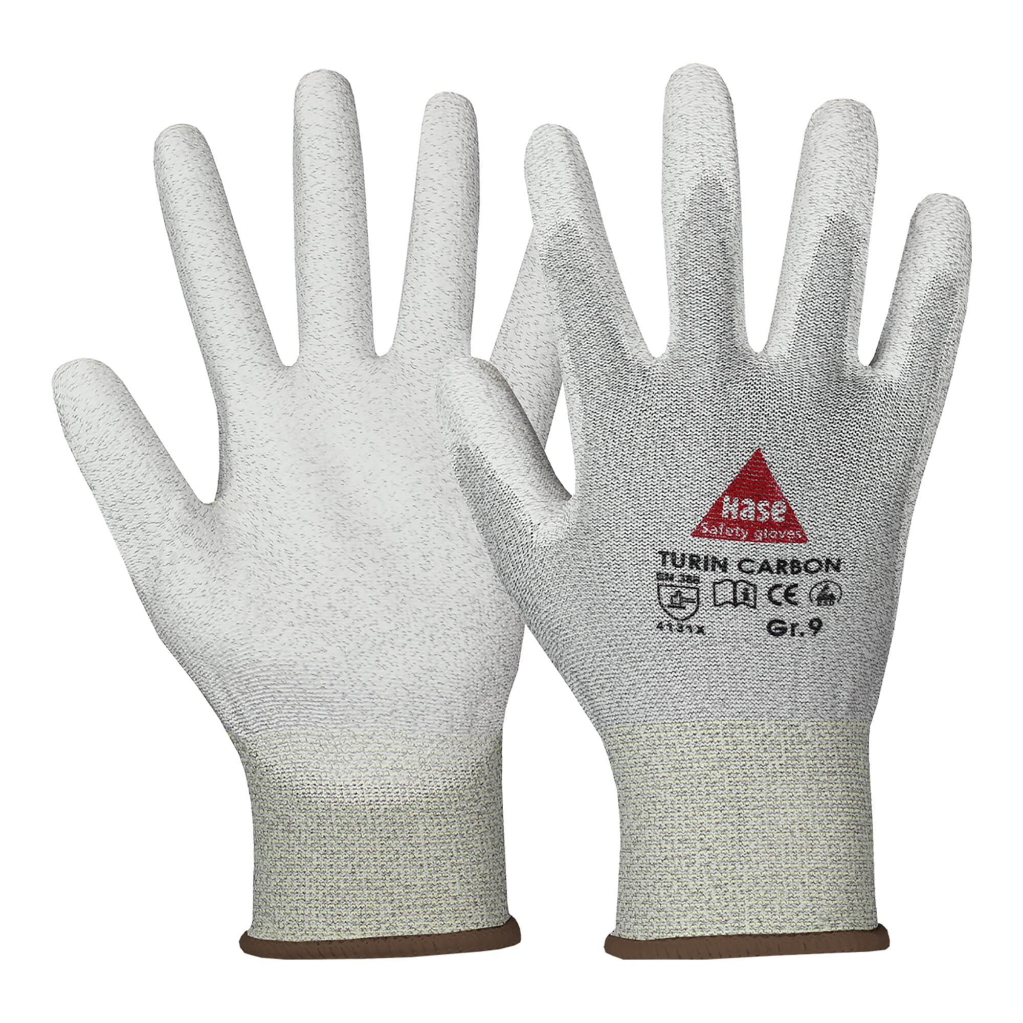 Hase Turin Carbon (Esd) Montagehandschuh aus Nylon-/Carbonfeinstrick Größe 11
