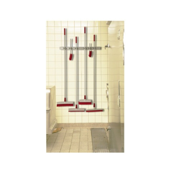 haug Geräteleiste 8699 3 Stielhalterungen 510x55mm alu