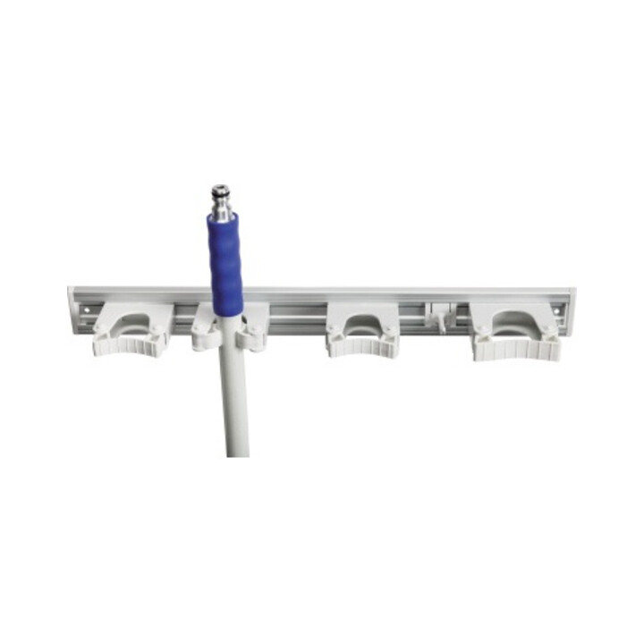 haug Geräteleiste 8699 3 Stielhalterungen 510x55mm alu
