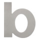 Hausnummer Buchstabe b VA ma 100mm B.90mm INTERSTEEL-1