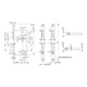 Haustür-Einsteckschl. 0024 DIN li.Dorn 55mm PZ Entf.92mm Stulp 20mm aluf. abgr.