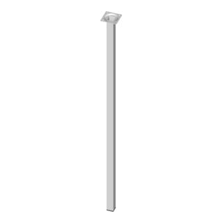 Hauteur de pied de meuble 800mm capacité de charge par pied 50kg tube acier VK 25x25mm blanc