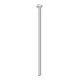 Hauteur de pied de meuble 800mm capacité de charge par pied 50kg tube acier VK 25x25mm blanc-1
