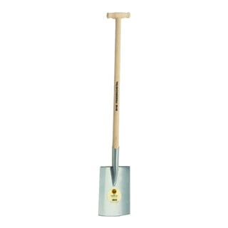 Havau bêche de jardinier avec marchepied et manche en T en hêtre
