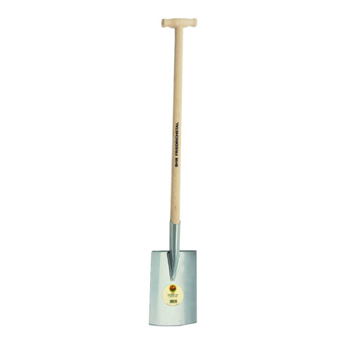 Havau bêche de jardinier avec marchepied et manche en T en hêtre