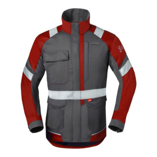 HaVeP Bundjacke 50285 kohlengrau/rot Gr. 57 HAVEP 5safety Image+