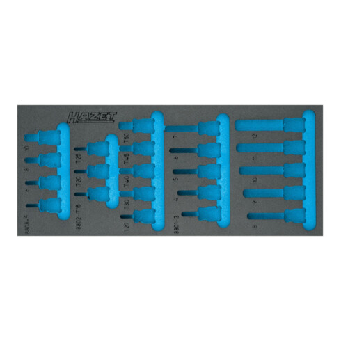 HAZET 2-Komponenten Weichschaum-Einlage 172x392mm