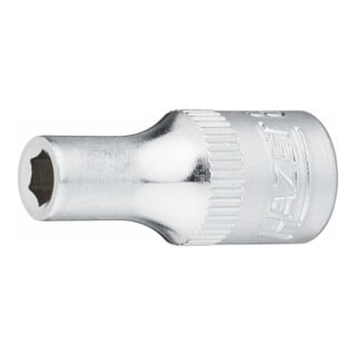 HAZET 6-Kant-Steckschlüssel-Einsatz 850-4 s: 4 mm Vierkant hohl 6,3 mm (1/4")