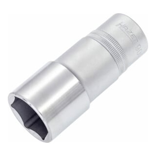HAZET 6-Kant-Steckschlüssel-Einsatz 900LG-27 s: 27 mm Vierkant hohl 12,5 mm (1/2")