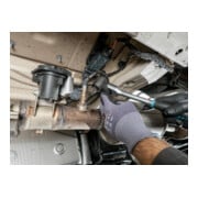 HAZET Abgassonden Einsatz 4680-5 ∙ Dubbele vierkant hol 12,5 mm (1/2 inch) ∙ Buiten-zeskant-profiel ∙ 22 mm-4