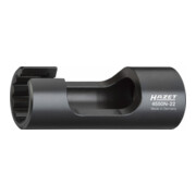 HAZET Abgassonden Einsatz 4680-7, 1/2 Zoll (12,5 mm) Doppel-Vierkant, Außen Sechskant Profil, SW 14 mm