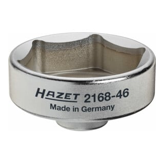 HAZET Ad-Blue Filter-Schlüssel 2168-46 Vierkant hohl 10 mm (3/8 Zoll) Außen-Sechskant Profil