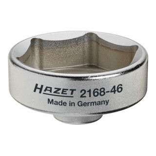HAZET Ad-Blue®-filtersleutel 2168-46 ∙ Vierkant hol 10 mm (3/8 inch) ∙ Buiten-zeskant-profiel ∙ 59 mm