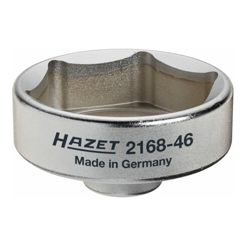 HAZET Ad-Blue®-filtersleutel 2168-46 ∙ Vierkant hol 10 mm (3/8 inch) ∙ Buiten-zeskant-profiel ∙ 59 mm