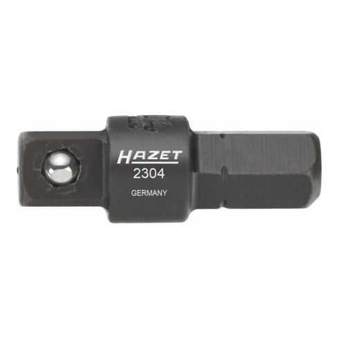 HAZET Adapter 2311 ∙ Zeskant massief 10 mm (3/8 inch) ∙ Vierkant massief 12,5 mm (1/2 inch)