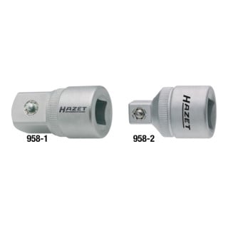 HAZET-adapter 958-1 vierkant hol 12,5 mm (1/2") vierkant massief 20 mm (3/4")