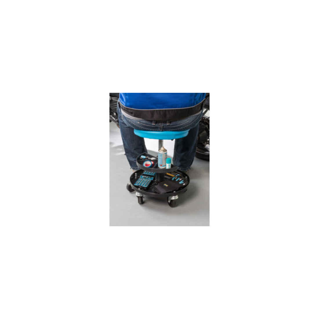 HAZET Arbeits-Sitz mit gepolsteter Sitzfläche, 150 kg Tragkraft