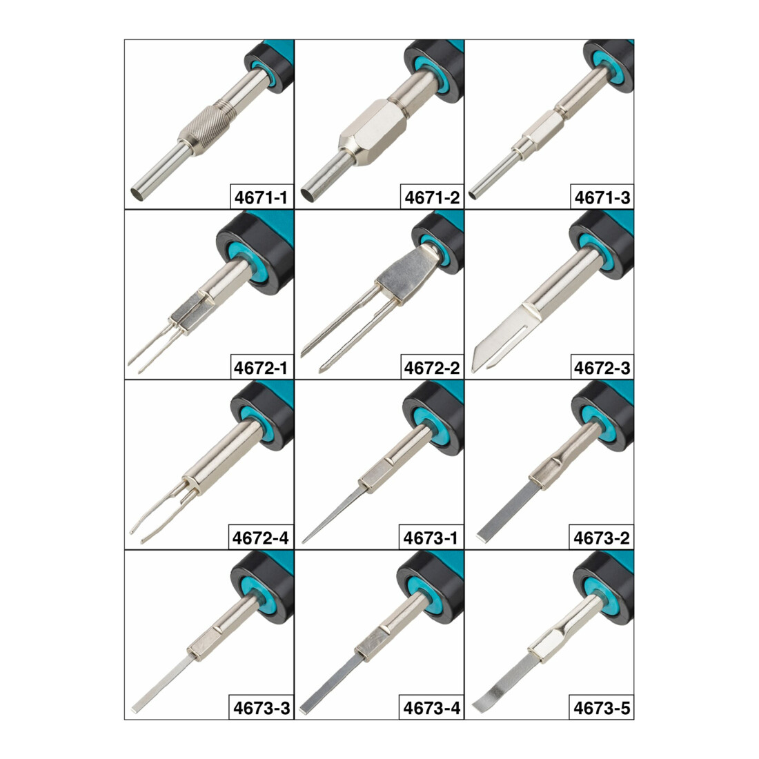 HAZET Assortimento di sbloccaggio dei cavi a sistema 4670-1/12, 12pz.