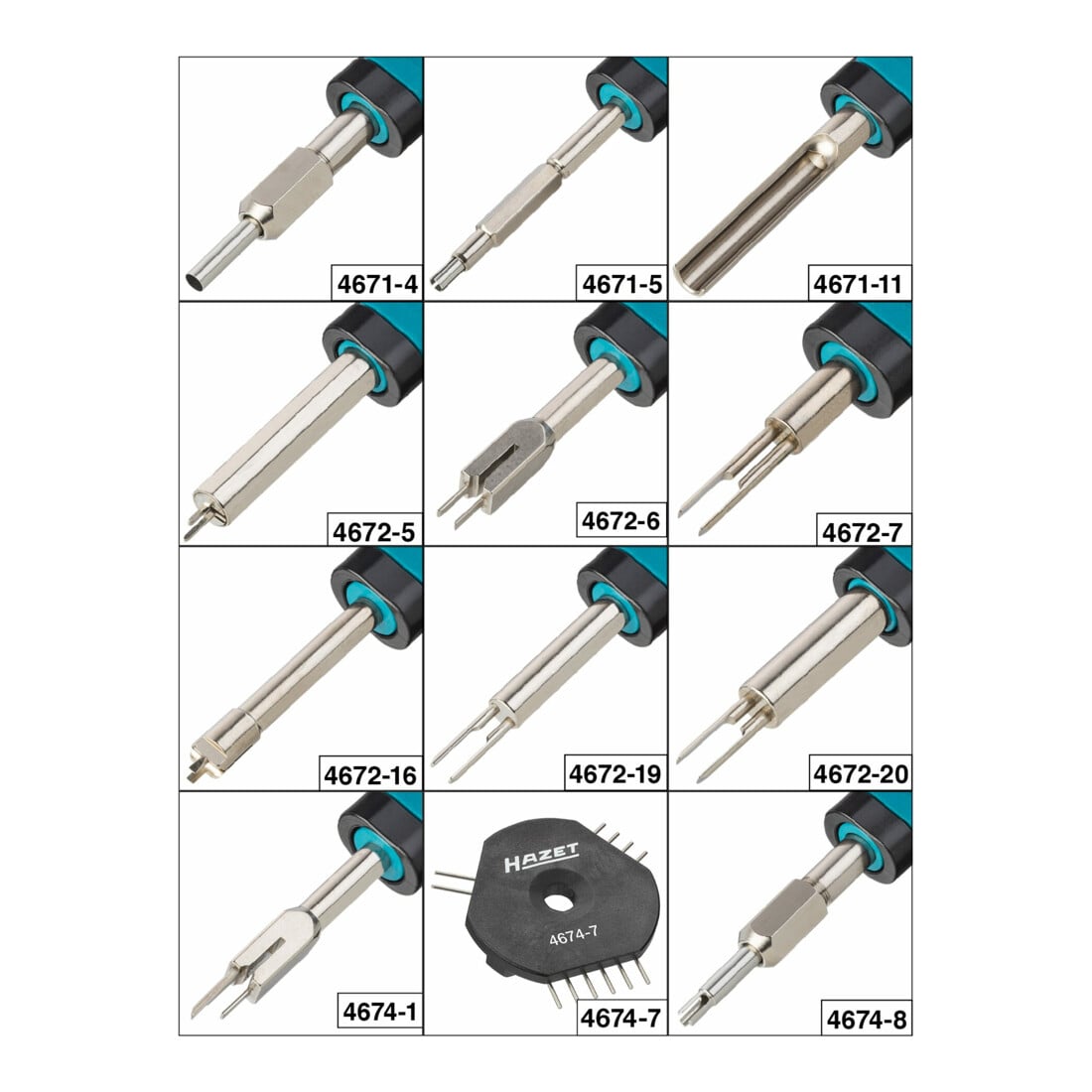 HAZET Assortimento utensili per la rimozione di connettori 4670-5/12