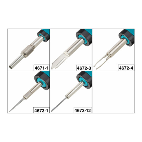 HAZET Assortimento utensili per la rimozione di connettori 4670-9/5