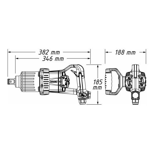 HAZET Avvitatore a percussione 9014PS-1