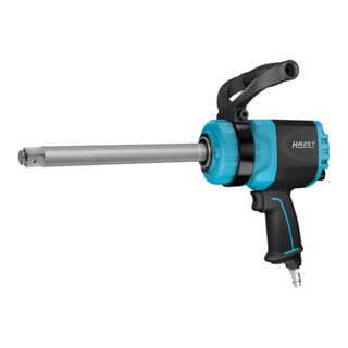 HAZET Avvitatore ad impulso Twin Turbo, asta filettata lunga 9014LGTT, Coppia massima di disserraggio: 3850 Nm, Attacco quadro, massiccio, 25mm (1 pollice), Doppia massa battente ad alte prestazioni