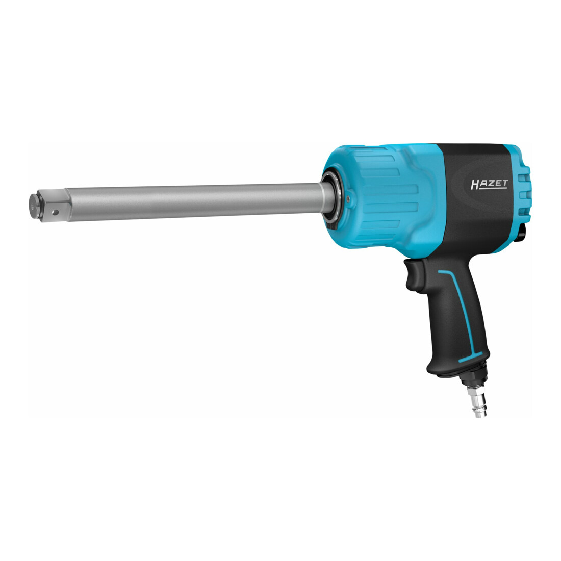 HAZET Avvitatore ad impulso Twin Turbo, asta filettata lunga 9014LGTT, Coppia massima di disserraggio: 3850 Nm, Attacco quadro, massiccio, 25mm (1 pollice), Doppia massa battente ad alte prestazioni