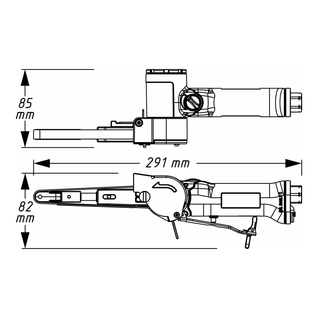 HAZET bandschuurmachine 9033N-4