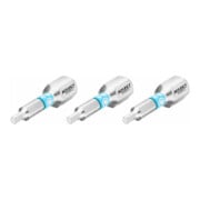 HAZET Bit 2204N-2/3 ∙ Zeskant massief 6,3 = (1/4 inch) ∙ Binnen-zeskant-profiel ∙ 2 mm ∙ Aantal gereedschappen: 3