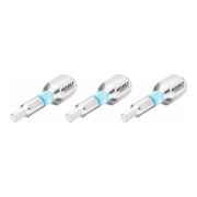 HAZET Bit 2204N-2.5/3 ∙ Zeskant massief 6,3 = (1/4 inch) ∙ Binnen-zeskant-profiel ∙ 2.5 mm ∙ Aantal gereedschappen: 3