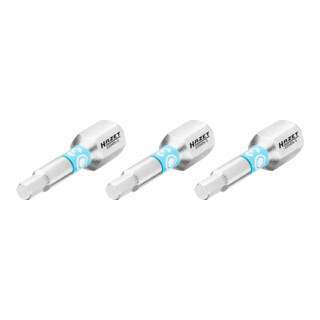 HAZET Bit 2204N-3/3, Attacco esagonale, massiccio, 6,3 (1/4"), Profilo esagonale interno, 3mm