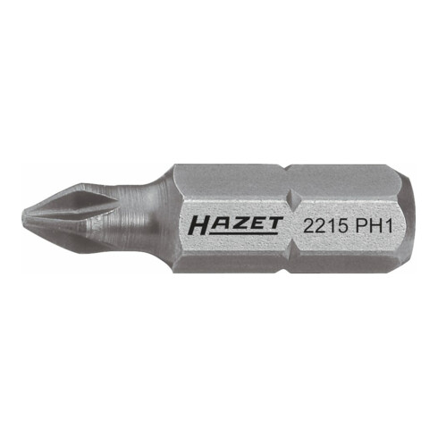 HAZET Bit 2215-PH4, Attacco esagonale, massiccio, 6,3 (1/4"), Profilo intaglio a croce PH, PH4