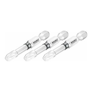 HAZET Bit 2216NSLG-PZ3/3, Sechskant massiv 6,3 (1/4 Zoll), Pozidriv Profil PZ, PZ3, Anzahl Werkzeuge: 3