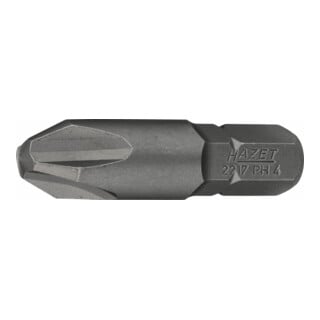 HAZET Bit 2217-PH4 Sechskant massiv 8 (5/16 Zoll) Kreuzschlitz Profil PH PH4