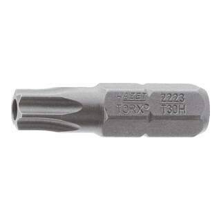 HAZET Bit 2223-T20H Sechskant massiv 6,3 (1/4 Zoll) Tamper Resistant TORX Profil T20H