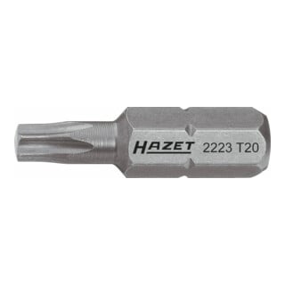 HAZET Bit 2223-T40 Sechskant massiv 6,3 (1/4 Zoll) Innen TORX Profil T40