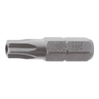 HAZET Bit 2223 Sechskant massiv 1/4" Tamper Resistant TX Profil