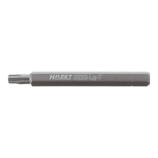 HAZET Bit 2223LG-T25 ∙ Zeskant massief 6,3 = (1/4 inch) ∙ Binnen-TX-profiel ∙ T25