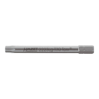 HAZET Bit 2223LG-T30, Attacco esagonale, massiccio, 6,3 (1/4"), Profilo interno TX, T30