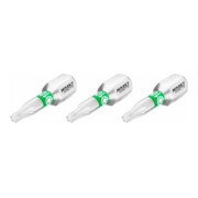 HAZET Bit 2223N-T10/3, Attacco esagonale, massiccio, 6,3 (1/4"), Profilo interno TX, T10