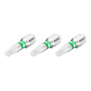 HAZET Bit 2223N-T20/3, Sechskant massiv 6,3 (1/4 Zoll), Innen TX Profil, T20, Anzahl Werkzeuge: 3