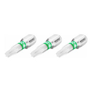 HAZET Bit 2223N-T20/3, Sechskant massiv 6,3 (1/4 Zoll), Innen TX Profil, T20, Anzahl Werkzeuge: 3