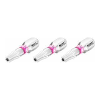 HAZET Bit 2223N-T20H/3, Attacco esagonale, massiccio, 6,3 (1/4"), Profilo TX Tamper Resistant, T20H