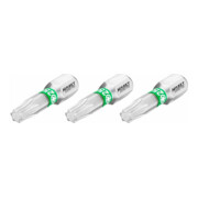 HAZET Bit 2223N-T25/3 ∙ Zeskant massief 6,3 = (1/4 inch) ∙ Binnen-TX-profiel ∙ T25 ∙ Aantal gereedschappen: 3
