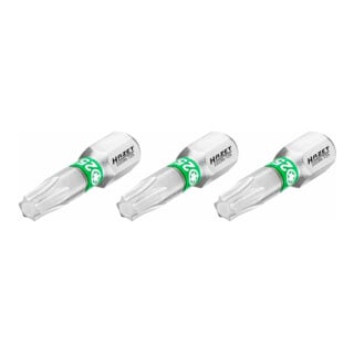 HAZET Bit 2223N-T25/3, Sechskant massiv 6,3 (1/4 Zoll), Innen TX Profil, T25, Anzahl Werkzeuge: 3