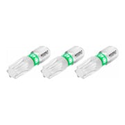 HAZET Bit 2223N-T40/3 ∙ Zeskant massief 6,3 = (1/4 inch) ∙ Binnen-TX-profiel ∙ T40 ∙ Aantal gereedschappen: 3
